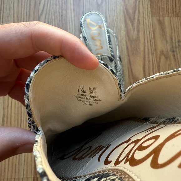 Snake Print Sam Edelman Mule - Picture 2 of 3